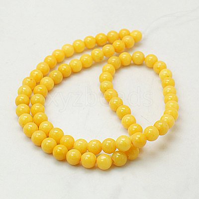 Natural Mashan Jade Round Beads Strands G-D263-12mm-XS07-1