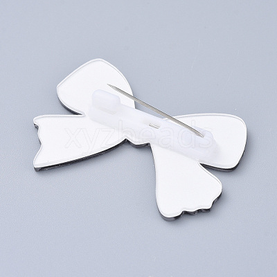 Acrylic Safety Brooches JEWB-D006-B06-1