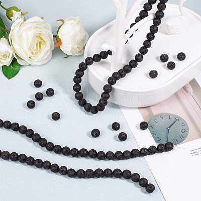 Natural Lava Rock Beads Strands X-G-OC0001-38-10mm-1