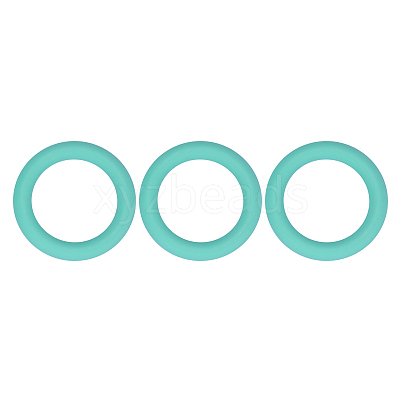 3Pcs Ring Silicone Focal Beads JX895I-01-1