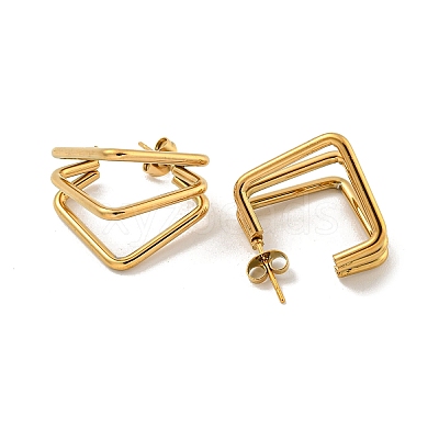 PVD Vacuum Plating 202 Stainless Steel Hoop Earring EJEW-H003-16G-1