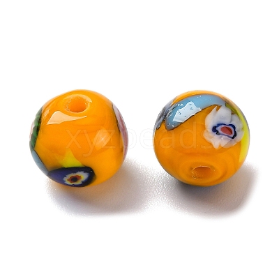 Handmade Millefiori Lampwork Beads LAMP-R003-02B-09-1