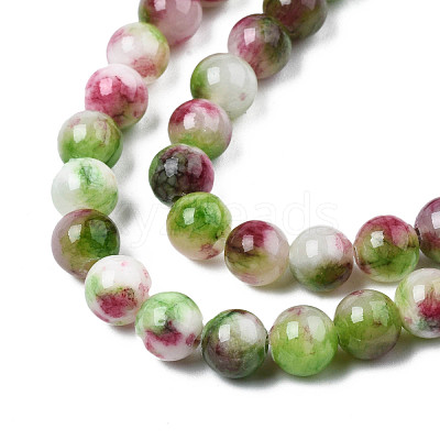 Natural Dyed Persian Jade Gemstone Bead Strands G-R271-6mm-XP03-1