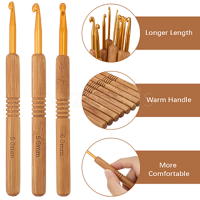 Aluminum Crochet Hooks Needles SENE-DJ0001-08-1