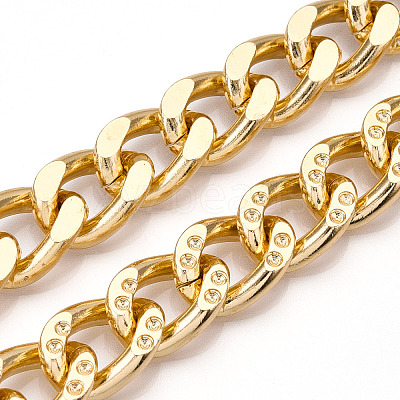 Aluminum Grooved Curb Chains CHA-N003-29KCG-1