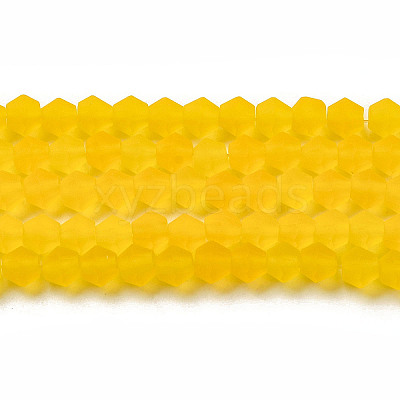 Imitate Austrian Crystal Frosted Glass Beads Strands EGLA-A039-T3mm-MD22-1