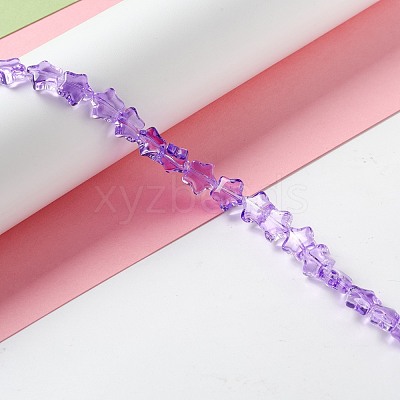 Transparent Glass Beads Strand GLAA-F112-02G-1