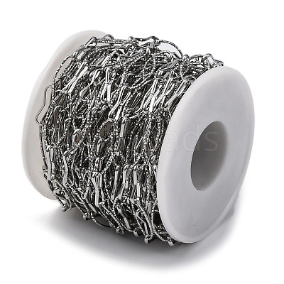 304 Stainless Steel Oval Link Chains CHS-B006-12P-1