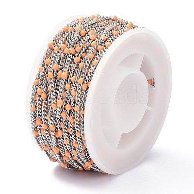 304 Stainless Steel Enamel Curb Chains CHS-P013-01P-01-1