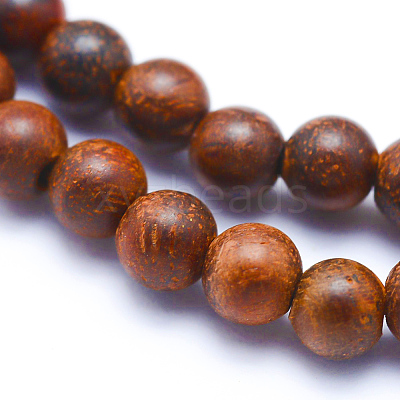 Natural Wood Beads Strands X-WOOD-P011-06-8mm-1
