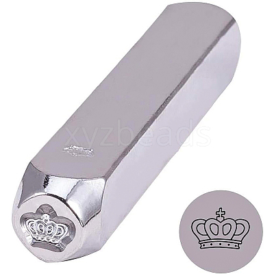 Iron Metal Stamps AJEW-BC0005-39B-1
