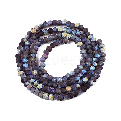 Transparent Glass Beads Strands LS-EGLA-A044-T1mm-MB15-1