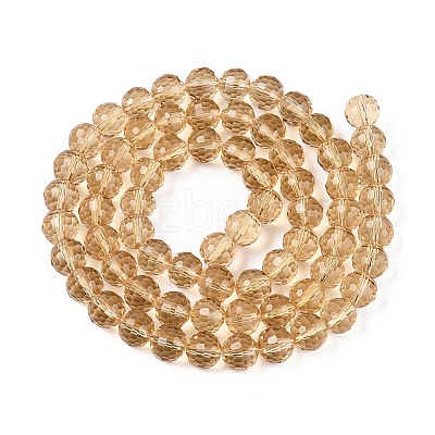 Transparent Glass Bead Strands GLAA-R095-8mm-33-1
