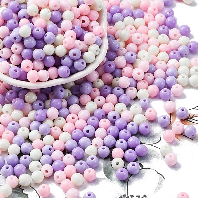 Opaque Acrylic Beads SACR-Q004-01I-1