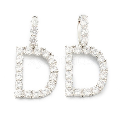 Brass+Cubic Zirconia Pendants ZIRC-J039-18P-D-1