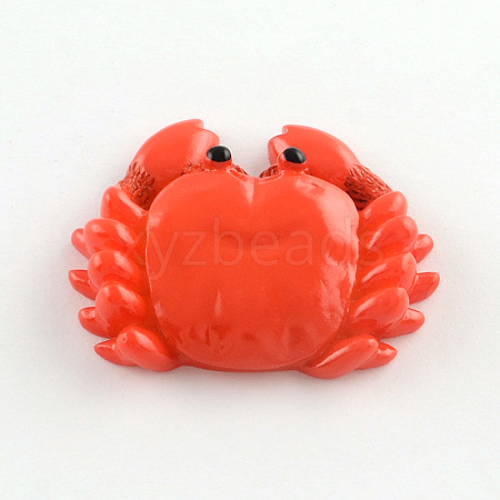 Crab Resin Pendants RESI-R136-06-1