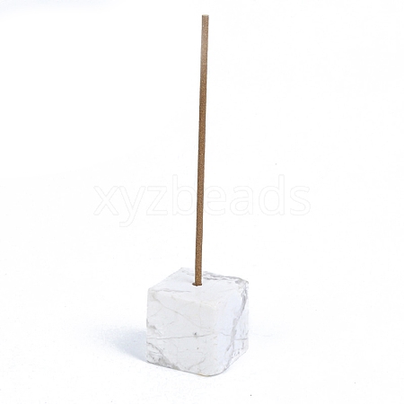 Natural Howlite Incense Burners Holder PW-WG6B9B9-15-1