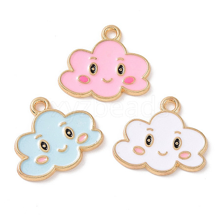 Alloy Enamel Pendants ENAM-B054-12G-1