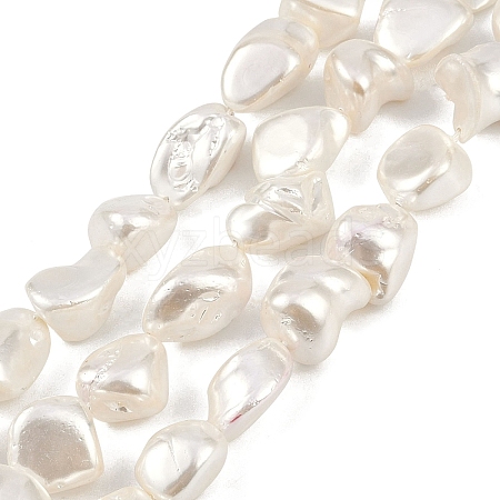 Shell Pearl Beads Strands BSHE-C008-01-1