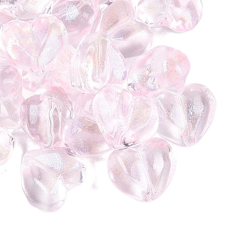 Baking Paint Transparent Glass Beads DGLA-N022-02H-1