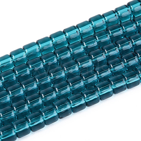 Transparent Glass Beads Strands GLAA-N065-4x4mm-A07-1