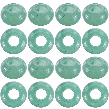16Pcs Natural Green Aventurine European Beads G-SC0003-03B-1