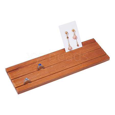 Wood Earring Display Card Holders ODIS-WH0070-09B-1