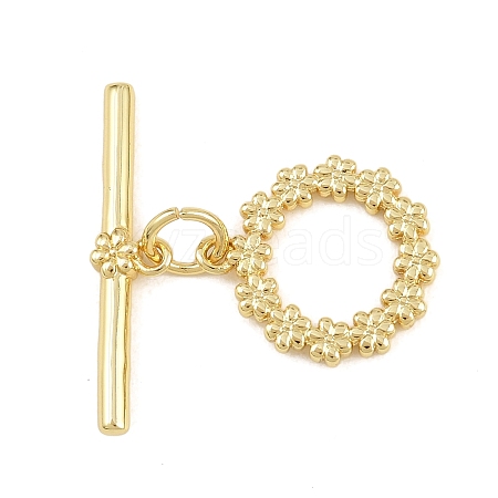 Brass Toggle Clasps KK-G548-34B-G-1