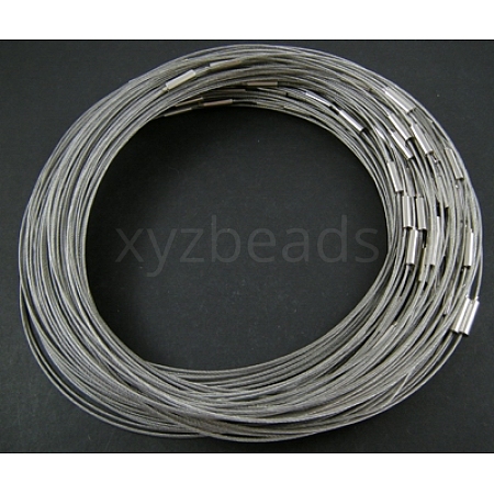Steel Wire Necklace Making X-SWM09B-1