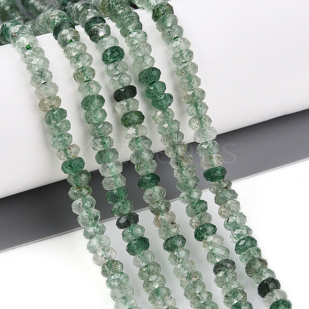 Natural Green Strawberry Quartz Beads Strands G-T141-40-1