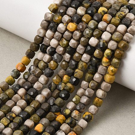 Natural Bumblebee Jasper Beads Strands GG-CBA0C5B-A04-1