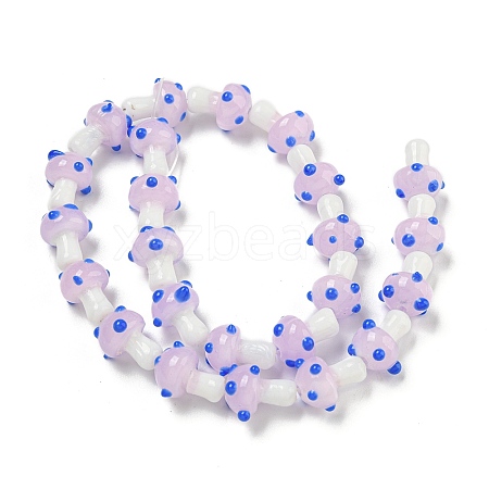 Handmade Lampwork Beads Strands LAMP-N025-03G-1