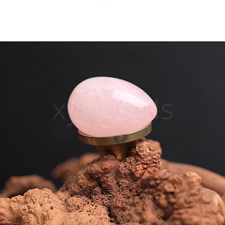 Natural Rose Quartz Egg Figurines Statues for Home Office Desktop Decoration PW-WG1DC51-12-1