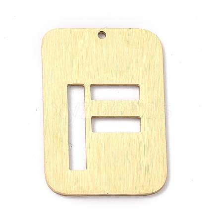 Ion Plating(IP) 304 Stainless Steel Pendants STAS-K216-49F-G-1