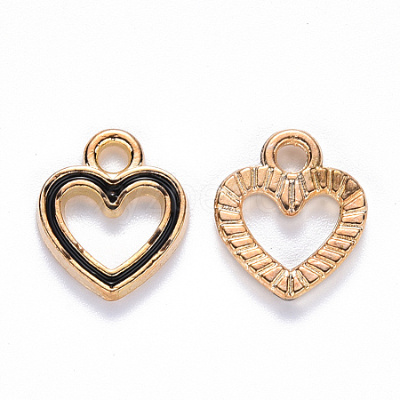 Alloy Enamel Charms X-ENAM-S121-040B-1