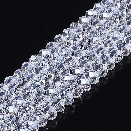Electroplate Glass Beads Strands X-EGLA-A034-T8mm-A20-1