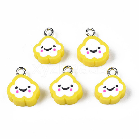 Handmade Polymer Clay Charms LS-CLAY-N006-37B-01H-1
