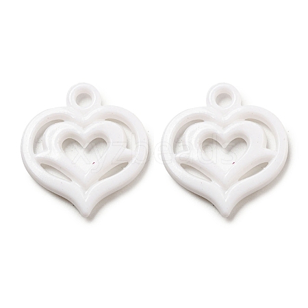 Valentine's Day Opaque Acrylic Pendants SACR-L007-042A-1