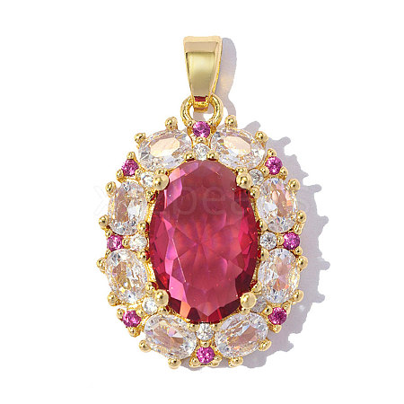 Brass Pave Colorful Cubic Zirconia Pendants CU-CBA-01G-1-1