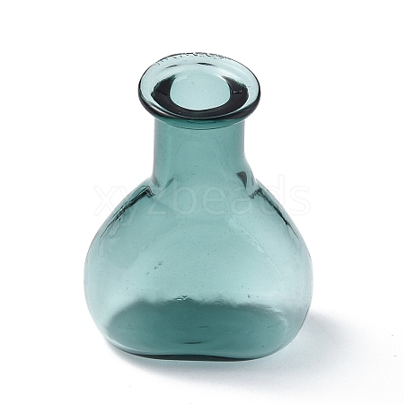 Miniature Glass Dried Flower Vase Ornaments GLAA-A006-01E-1