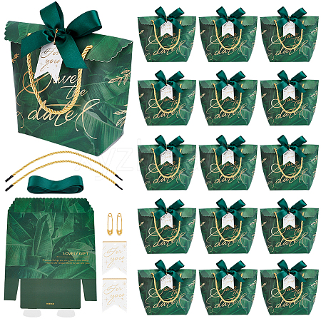 Gold Stamping Thank You Paper Candy Gift Tote Boxes CON-WH0110-38B-1
