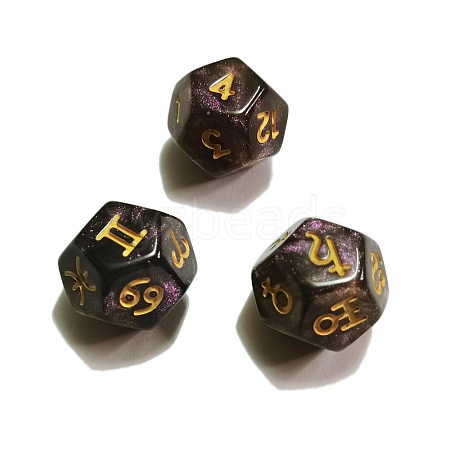 Acrylic Polyhedral Dice PW-WG8E553-09-1