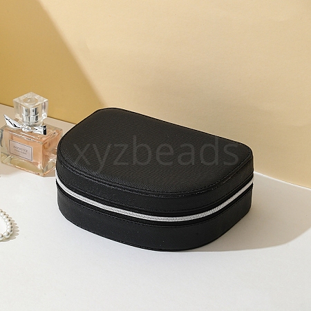 Half Round PU Leather Jewelry Box PW-WG80655-03-1