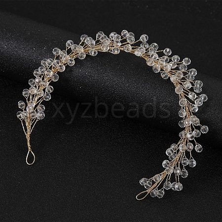 Pearl Crystal Soft Chain Hairband - Bridal Wedding Hair Accessories. ST1292366-1