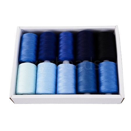 10 Colors Polyester Sewing Thread PW-WG34EA6-02-1