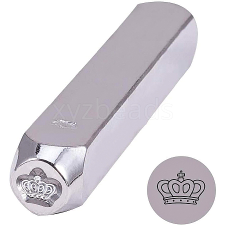 Iron Metal Stamps AJEW-BC0005-39B-1