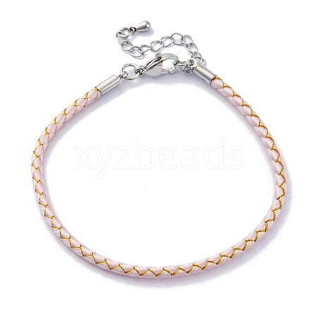 Polyester Cord Braided Bracelet Makings MAK-Z003-01P-23-1