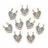 Alloy Enamel Charms ENAM-T012-02B-RS-1