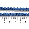 Synthetic Lava Rock Dyed Beads Strands G-H311-08A-09-5