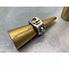 Halloween Two Tone Alloy Skull Cuff Open Rings for Unisex WG69205-01-2